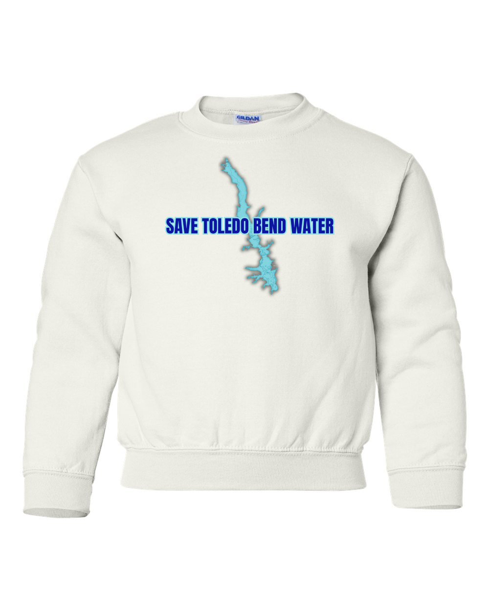 Gildan YOUTH Sweatshirt - Save Toledo Bend Water
