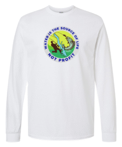 Gildan Softstyle Long Sleeve Tee – Water Is the Source of Life